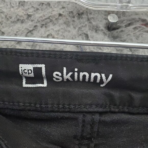 JCPenney Jeans Womens 33/16 Black Skinny Stretch Cotton Blend Denim - Picture 2 of 11